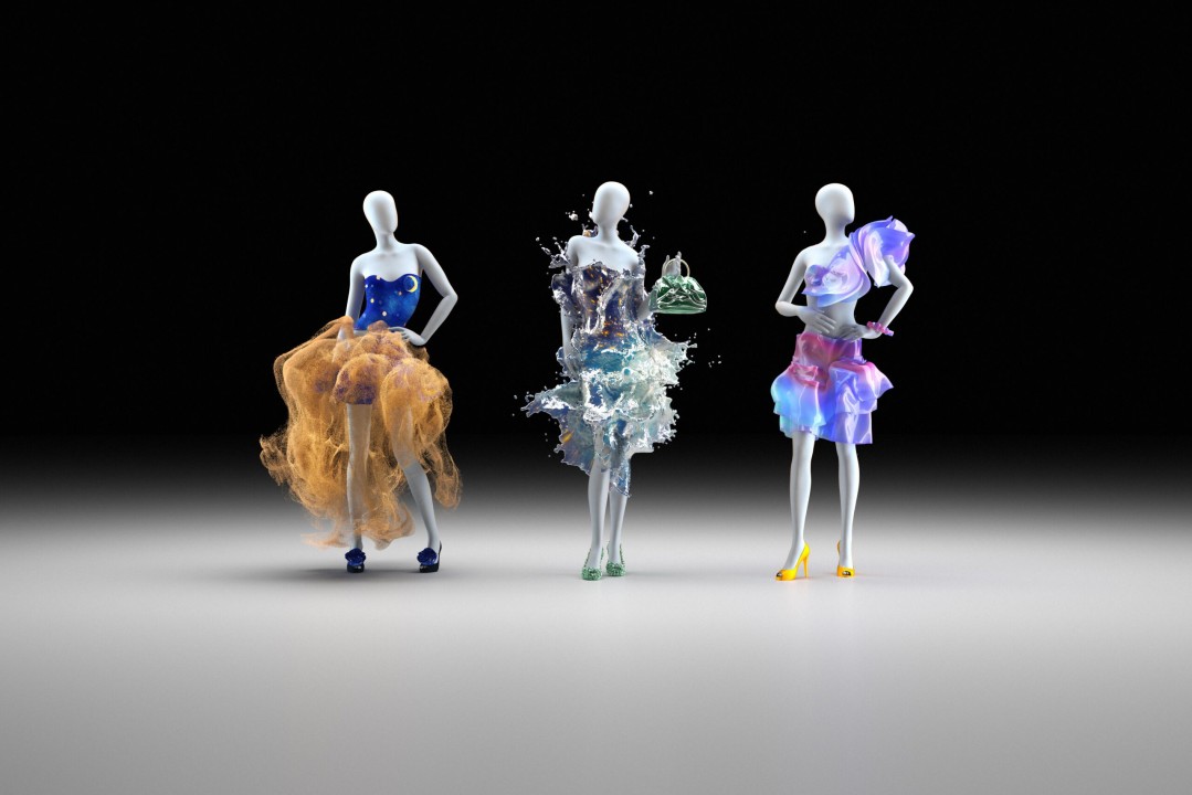 A highly detailed 3D rendering of digital clothing as an NFT.
